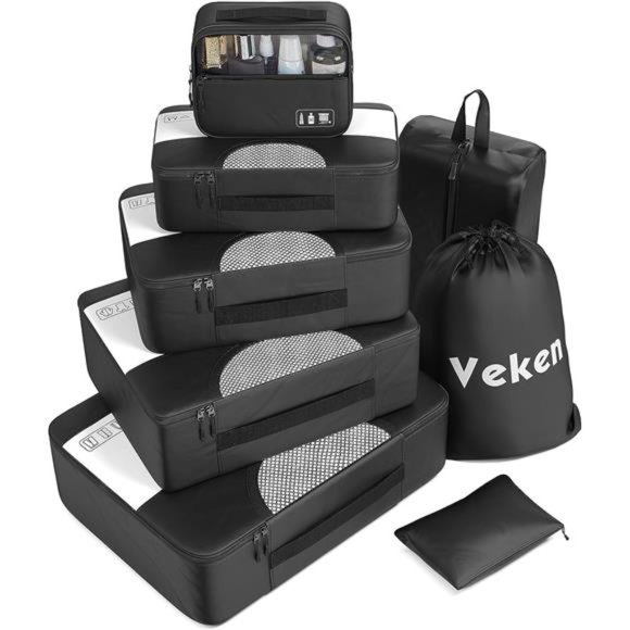 8Pcs Packing Cubes for Suitcases Organizer Bags Set for Travel Essentials Bags - Picture 1 of 6